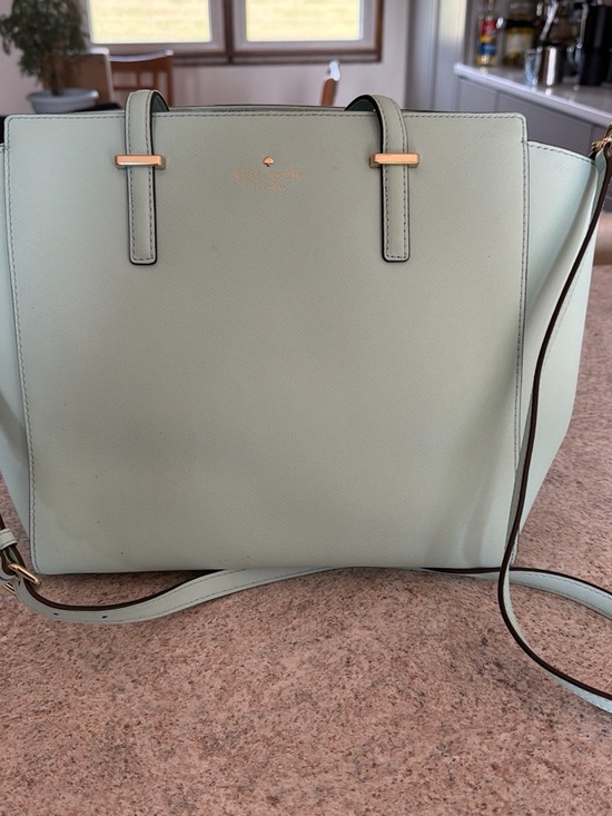 kate spade Handbags - kate spade Mint Green Saffiano Leather Tote with Crossbody Strap